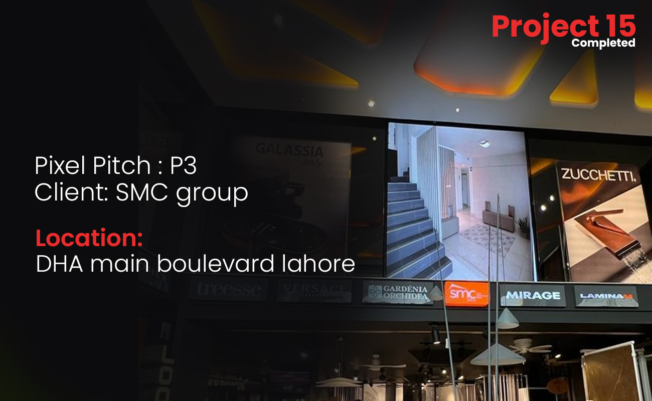 P3 smd led display screen in mall SMC group