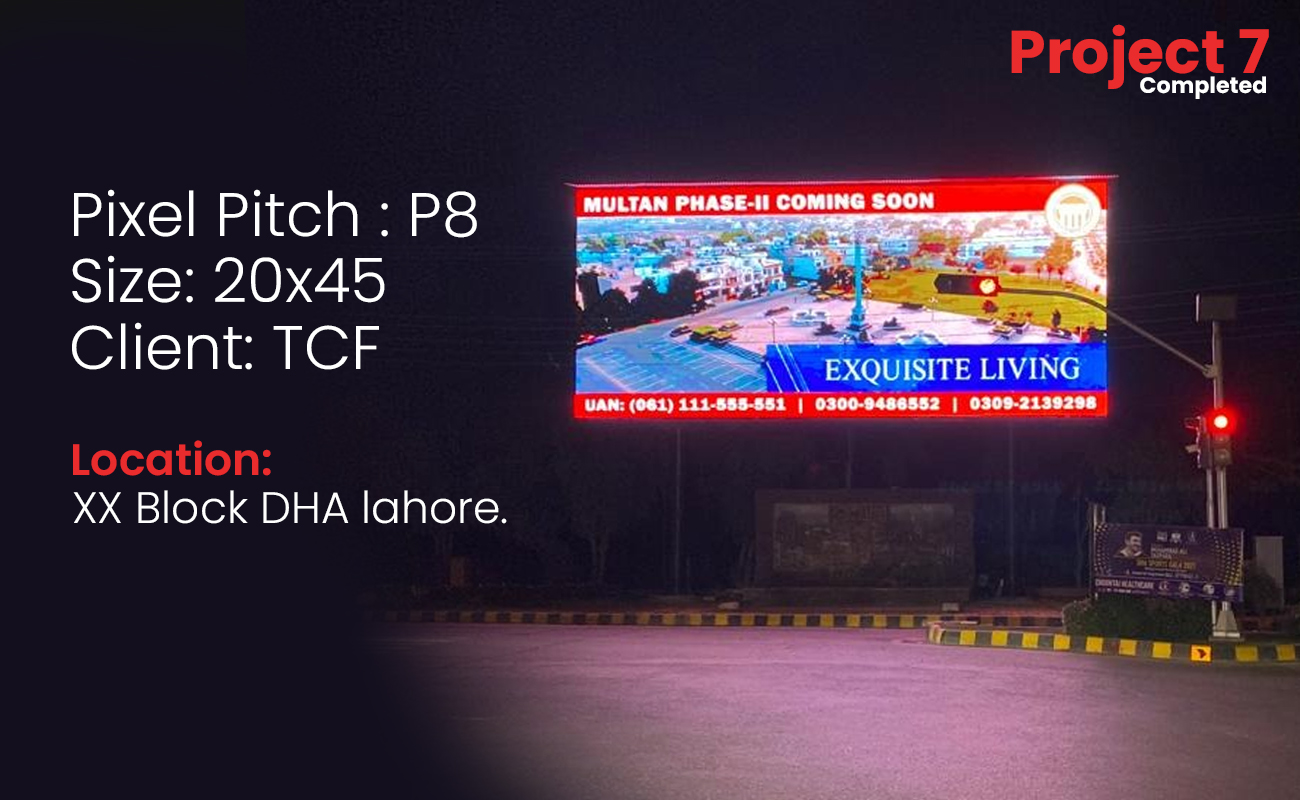 OutDoor SMD LED P8 20x45 | TCF DHA Lahore