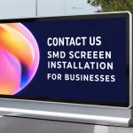 SMD screen installation, commercial screen setup, LED display installation guide