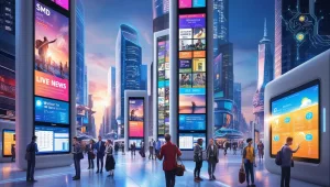 public information displays, SMD screens for communication, digital signage evolution