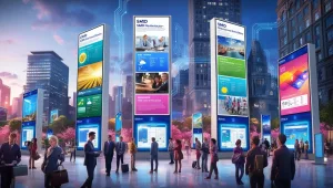 public information displays, SMD screens for communication, digital signage evolution