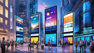 public information displays, SMD screens for communication, digital signage evolution