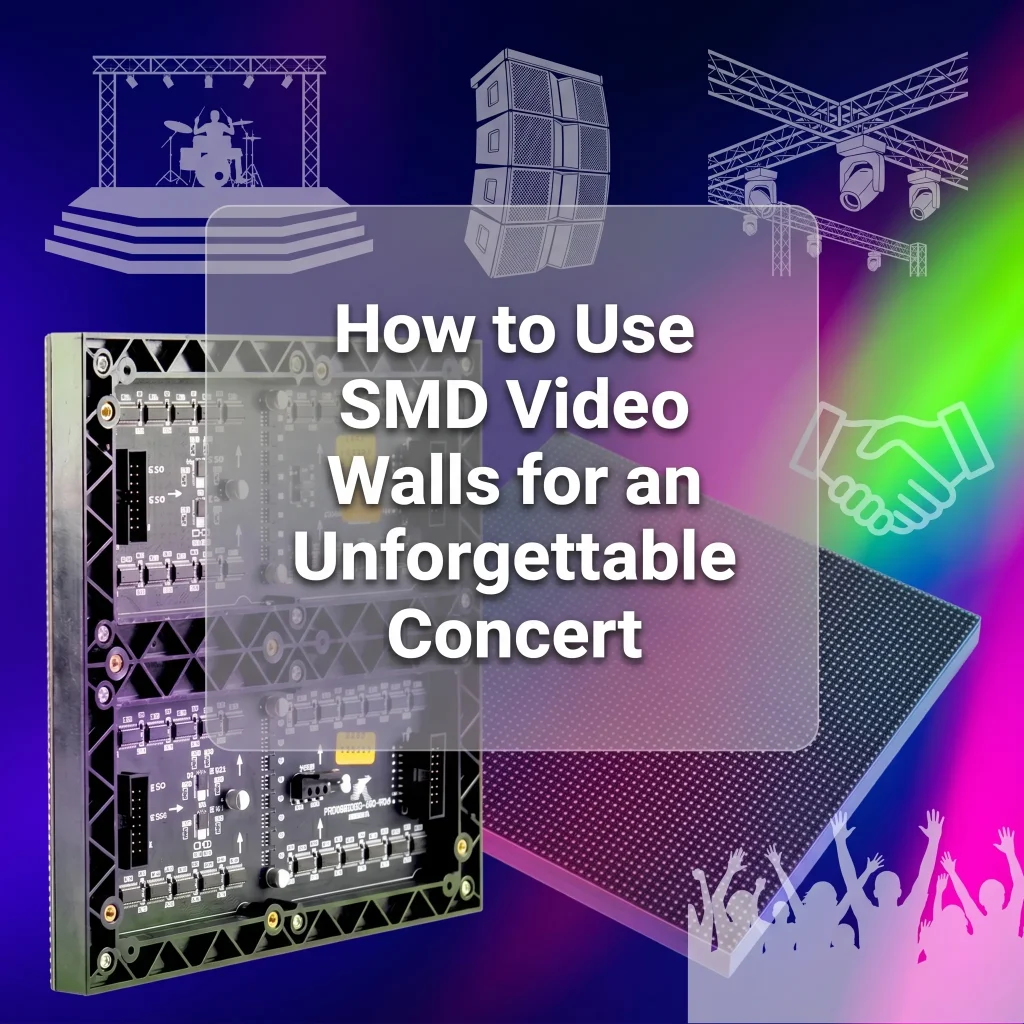 SMD video walls for concerts