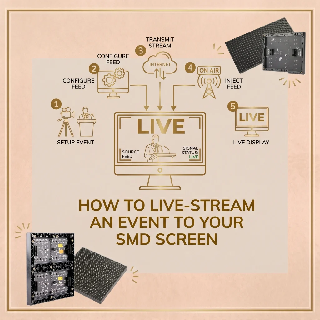 live-stream to your SMD LED Screen