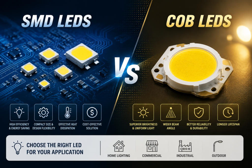 SMD LEDs vs COB LEDs: Which Lighting Solution is Better?